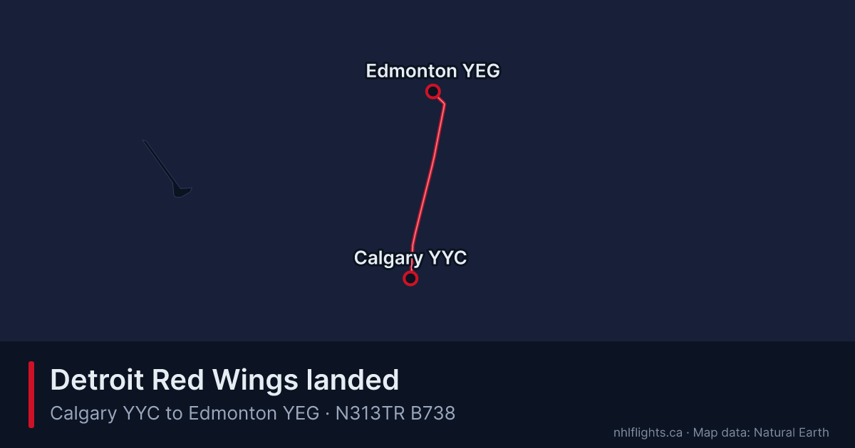 Route map: Calgary (YYC) to Edmonton (YEG)